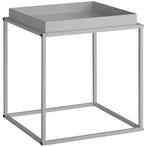 tectake Bijzettafel Cambridge 40x40x44cm - grijs, Huis en Inrichting, Tafels | Bijzettafels, Verzenden, Nieuw