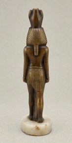 Beeldje - Statuetta di faraone - Brons, Albast