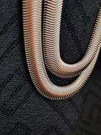 Sans Prix de Réserve - Collier Argent - Serpent Plat Argent, Nieuw
