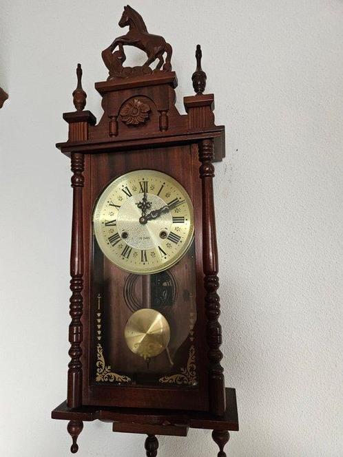 Horloge murale -   Bois - 1970-1980 - Régulateur vintage, Antiek en Kunst, Curiosa en Brocante