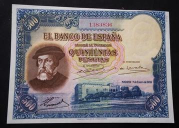 Espagne. - 500 Pesetas 1935 - Pick 89