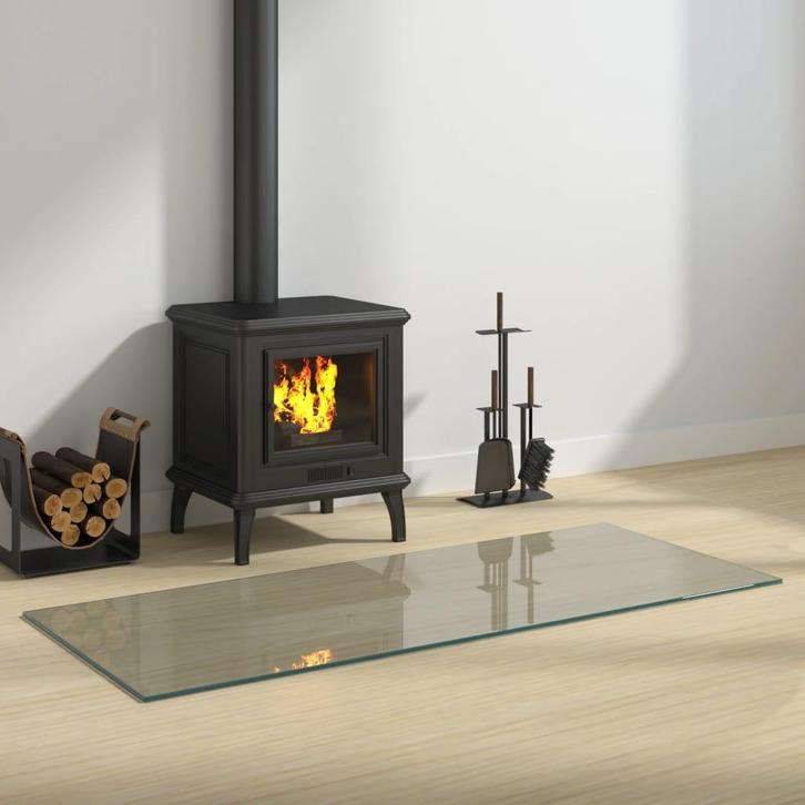 vidaXL Glasplaat openhaard rechthoekig 120x50 cm, Doe-het-zelf en Bouw, Glas en Ramen, Nieuw, Verzenden