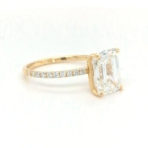 Zonder Minimumprijs - Ring - 14 karaat Geel goud - 2.78ct., Handtassen en Accessoires, Ringen