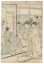 A Scene of Pleasure Quarter  - Utamaro Kitagawa