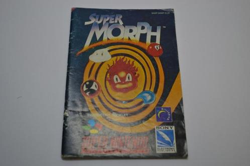 Super Morph (SNES EUR MANUAL), Games en Spelcomputers, Spelcomputers | Nintendo Consoles | Accessoires