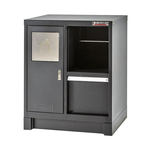 Werkplaatskast zwart met afvalbak 72 x 57 x 90 cm, Doe-het-zelf en Bouw, Werkbanken, Ophalen of Verzenden