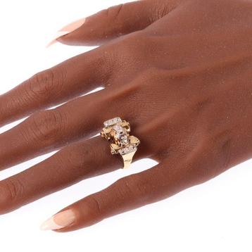 Bague - 18 carats Or jaune - Diamant - Années 1950 vintage