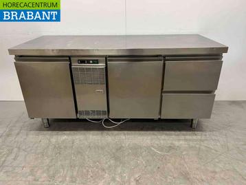 RVS Zanussi Koelwerkbank 2 deuren en 2 laden 176 cm 230V, Ophalen of Verzenden