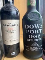 1982 Dows Reserve Port & 2003 Grahams Vintage Port - Douro, Verzamelen, Nieuw