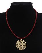 Rubis - Collier Fleur de Vie Sacrée : Harmonie & Vitale