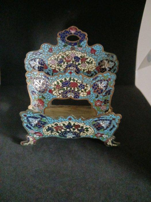 Petit classeur de courrier en émaux cloisonnés époque, Antiek en Kunst, Curiosa en Brocante