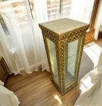 Vitrinekast - Jugendstil - Gouden Blad - Glas, Goud, Hout