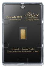 2,5 gram - Goud .999 - Heimerle + Meule - Verzegeld, Postzegels en Munten