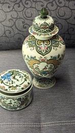 Villeroy & Boch - Ebon Heath - Vase (2) - Paon - Porcelaine, Antiquités & Art