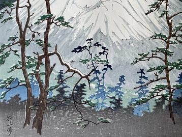 Mt Fuji from Hakone  - From the series Twelve