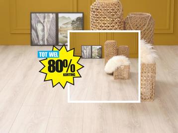 VLOEREN UITVERKOOP! Sterk vinyl laminaat nu aan € 2,98/m² beschikbaar voor biedingen