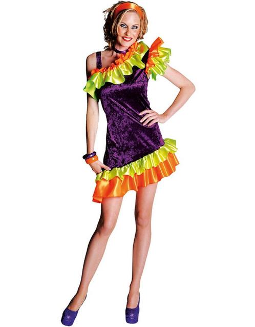 Salsa braziliaanse dame verkleedjurk, Hobby en Vrije tijd, Feestartikelen, Ophalen of Verzenden