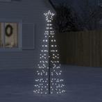 vidaXL Arbre de Noël lumineux avec piquets 220 LED blanc, Verzenden