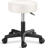 Zadelkruk - Kruk op wielen - Rolkruk - Draaikruk - Wit - TRE, Huis en Inrichting, Verzenden, Nieuw