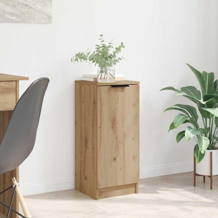 vidaXL Dressoir artisanaal eikenkleurig 30 x 30 x 70 cm, Huis en Inrichting, Kasten | Dressoirs, Nieuw, Verzenden