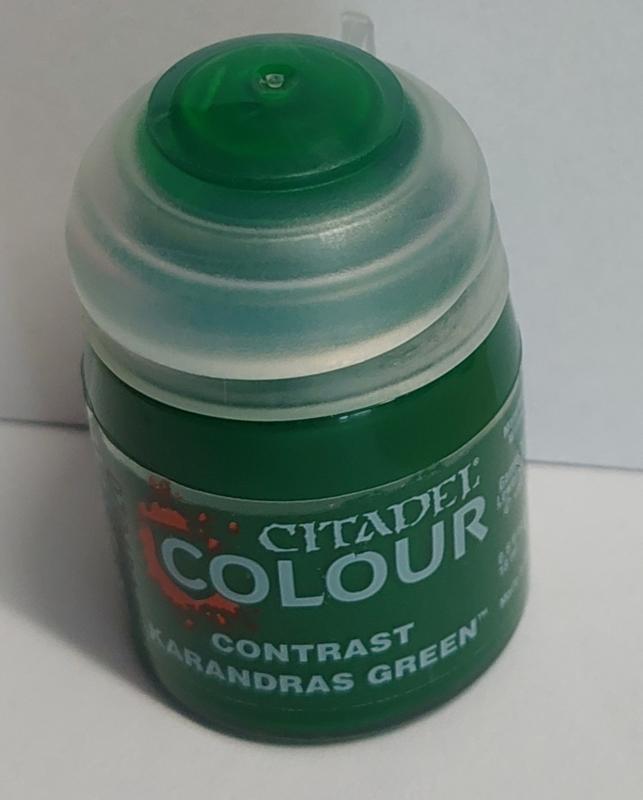 Contrast Karandras Green 18ml (Warhammer Nieuw), Hobby en Vrije tijd, Wargaming, Ophalen of Verzenden
