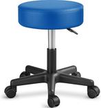 Zadelkruk - Kruk op wielen - Rolkruk - Draaikruk - Blauw - T, Verzenden, Nieuw