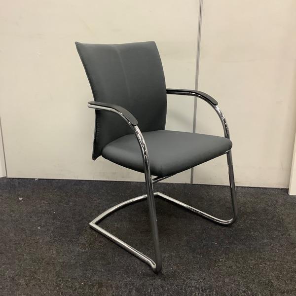 aspa-Klöber vergaderstoel, stapelstoel, grijze stoffering -, Huis en Inrichting, Stoelen, Gebruikt, Eén