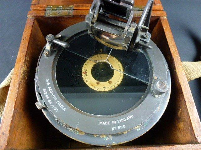 Cercle à azimut - Métal - 1940-1950, Antiquités & Art, Curiosités & Brocante