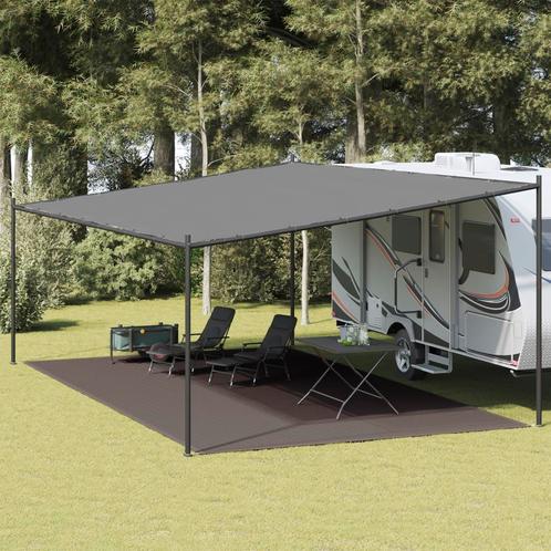 vidaXL Tenttapijt 400x800 cm HDPE antracietkleurig, Caravans en Kamperen, Tentaccessoires, Nieuw, Verzenden