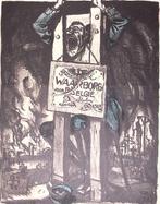 Spotprent Duitse rijkskanselier als hypocriet over neutra..., Livres, Journaux & Revues, Verzenden