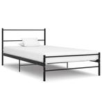 vidaXL Bedframe metaal zwart 90x200 cm, Verzenden, Nieuw