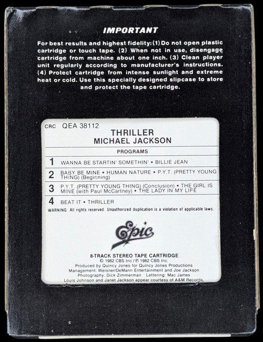 Michael Jackson - Thriller - 8-track tape - 1982, CD & DVD, Vinyles Singles