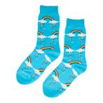 Sokken Katoen - Regenboog Wolken Print - Blauw Wit -, Kleding | Dames, Nieuw