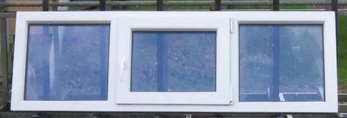 pvc raam , chassis , venster , kozijn 180 x 58 wit, Doe-het-zelf en Bouw, Raamkozijnen en Schuifdeuren, Inclusief glas, Nieuw