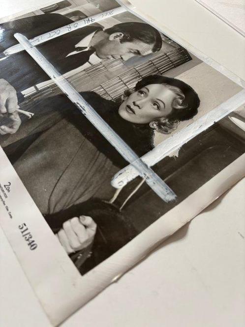 Retuschiertes Pressefoto - James Stewart/ Marlene Dietrich, Antiek en Kunst, Kunst | Schilderijen | Modern