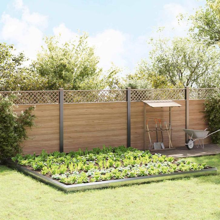 vidaXL Slakkenhekken 20 pcs Zilver Gegevens staal, Tuin en Terras, Bielzen en Borduren, Nieuw, Verzenden