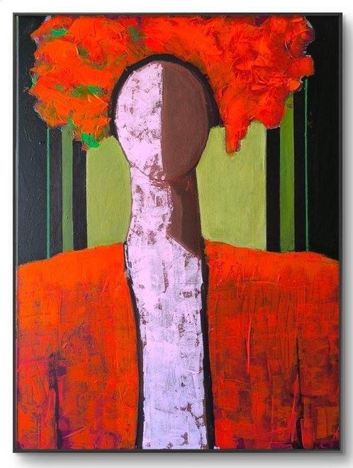 Miguel de Miguel - La Guardiana del fuego (Lady Chanel ), Antiek en Kunst, Kunst | Schilderijen | Modern