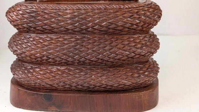 Boeddha onder bescherming Naga slang - Beeld - Cambodja, Antiek en Kunst, Kunst | Niet-Westerse kunst