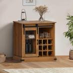 vidaXL Dressoir HALDEN met schuifdeur 80x40x80 cm massief, Huis en Inrichting, Verzenden, Nieuw