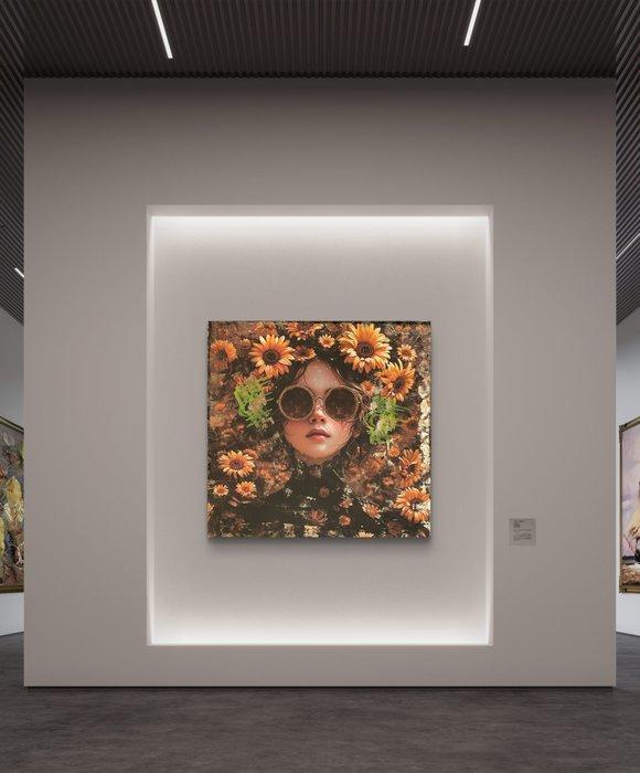 Nicole Lubbers - Sunflower Soul XL, Antiek en Kunst, Kunst | Schilderijen | Modern
