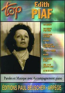 Top Edith Piaf. SongBook  Book, Livres, Livres Autre, Envoi