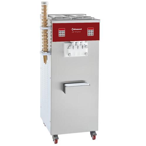 Softijsmachine | 2 Smaken + 1 Mengsel | Luchtcondensor |, Zakelijke goederen, Horeca | Keukenapparatuur, Nieuw in verpakking, Verzenden