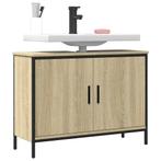 vidaXL Wastafelkast 80x30x60 cm bewerkt hout sonoma, Huis en Inrichting, Verzenden, Nieuw