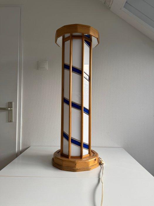 Statief vloerlamp - Hout, Plastic - Vintage Vloerlamp, Antiek en Kunst, Curiosa en Brocante