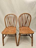 Fauteuil - Windsor Fauteuils met Gebogen Design Circa 1910 -