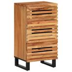 vidaXL Dressoir 40x34x75 cm massief acaciahout, Verzenden, Nieuw