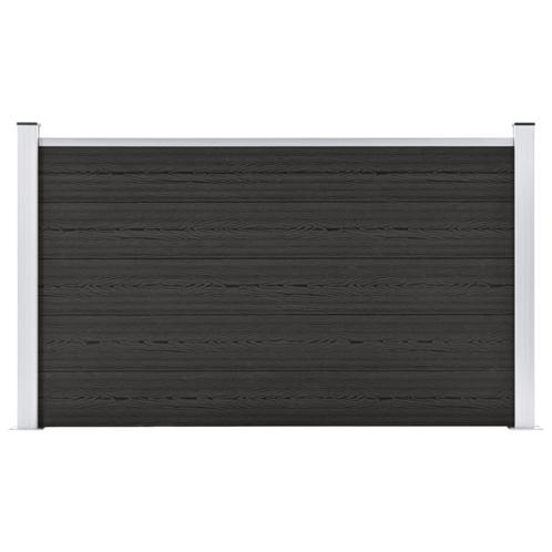 vidaXL Schutting 180x105 cm HKC grijs, Tuin en Terras, Tuinhekken en Hekwerk, Nieuw, Verzenden