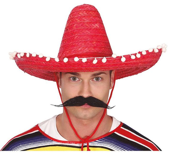 Sombrero Rood 50cm, Hobby en Vrije tijd, Feestartikelen, Nieuw, Verzenden