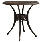 vidaXL Tuintafel 78x78x72 cm gietaluminium bronskleurig, Tuin en Terras, Tuintafels, Verzenden, Nieuw