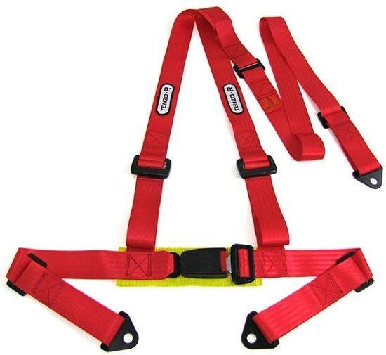 Sportgordel 3 punts rood, Auto-onderdelen, Interieur en Bekleding, Nieuw, Ophalen of Verzenden